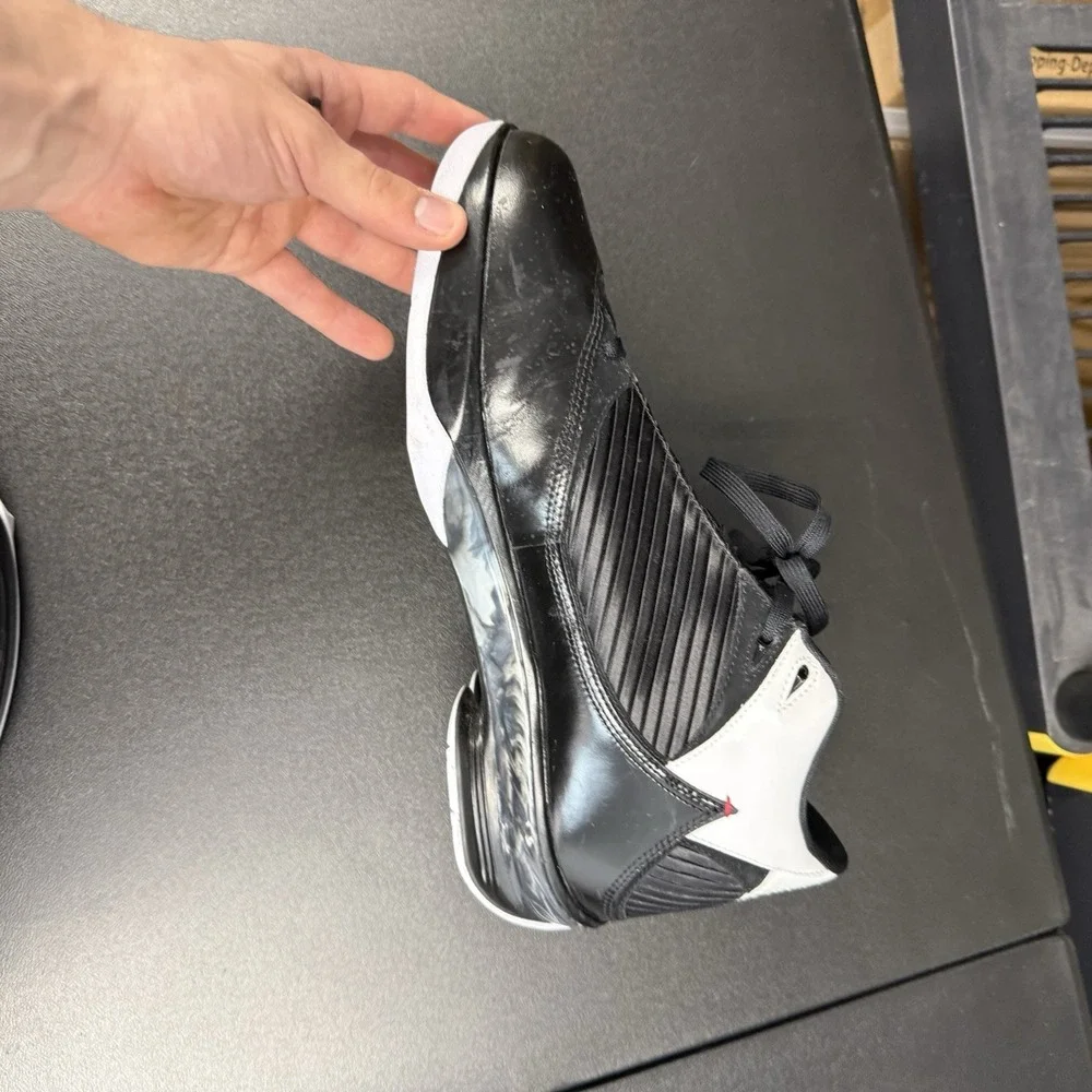 Air Jordan 2009 OG 2K9 Black White Tuxedo Vintage Mens Sneakers 343084-062 Sz 13